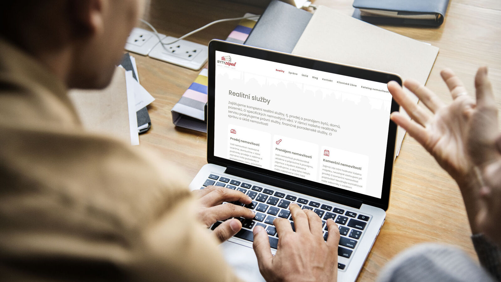 We are taking over web development for BYTY Západ