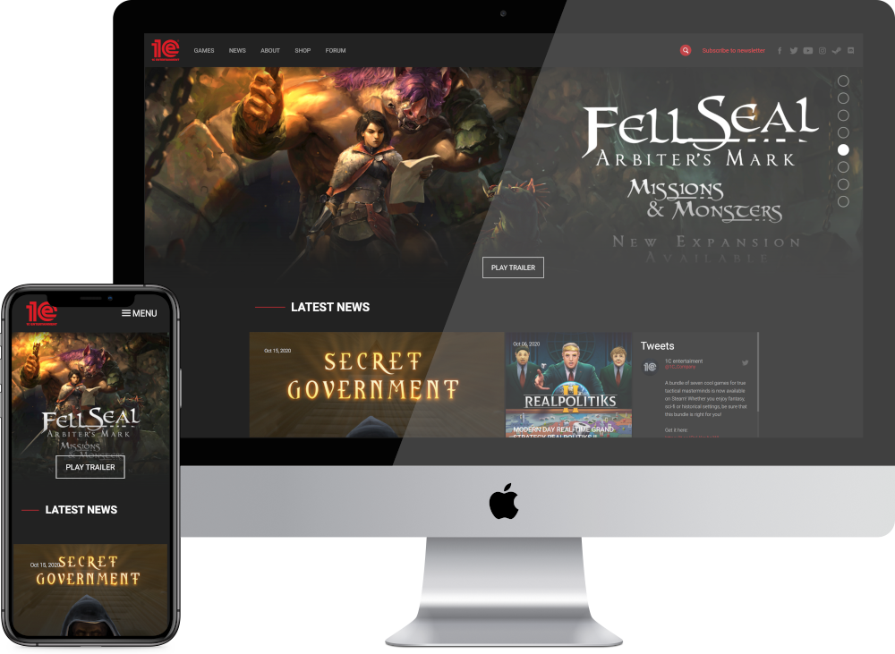 PC gaming news Website Builder Software
