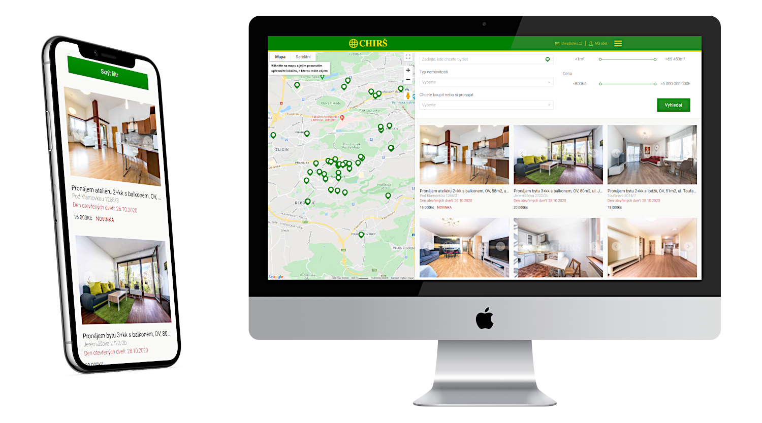 Portal für das Betriebsmanagement im Immobilienbüro Chirš – wir erstellen erfolgreiche Websites – iD-SIGN
