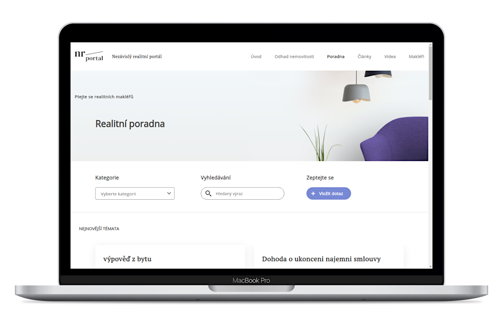 Tvorba webových stránek - O projektu Nezávislý realitní portál - NRPortal.cz